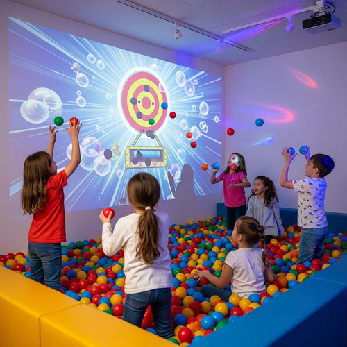 Interaktiver Smashing Balls Spieleprojektor All-in-One-Maschine für Kindervergnügungspark