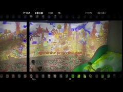 Interaktive Wandprojektionsspiele Schlagkugeln Interaktive Projektor-System