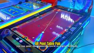 Indoor-Spielplatz-Münzen-Arcade-Automat AR Elektronischer digitaler Billard-Interaktiver Billardtisch Digital