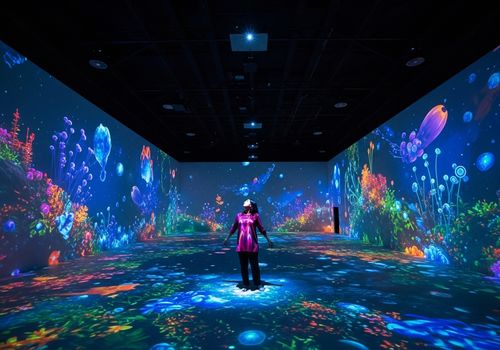 Neueste Unternehmensnachrichten über Anleitung zur Installation eines immersiven Projektionssystems: Raumgestaltung für interaktive Wand- und Bodenprojektoren