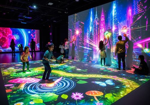 Neueste Unternehmensnachrichten über Interaktive Projektion: Lassen Sie Ihren Raum nicht länger verstummen!