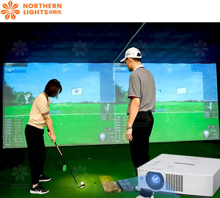 Guter Preis 3D-Projektion Virtuelles Zuhause Indoor Golf Simulator System Vollständiger Golf Simulator Online