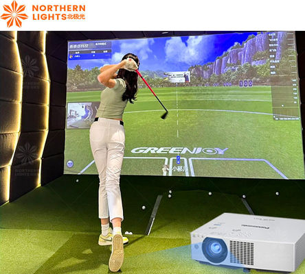 Guter Preis 3D-Projektion Indoor Infrarot-Induktion Golf-Simulation Trainer Golf-Simulator Online