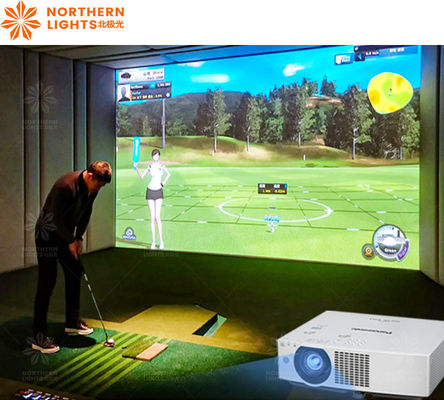 Guter Preis 3D-Projektion Indoor Infrarot-Induktion Golf-Simulation Trainer Golf-Simulator Online