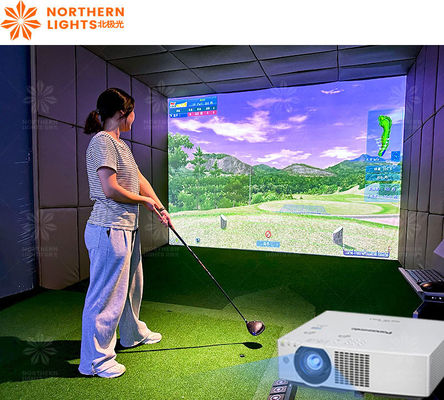 Guter Preis 3d Indoor Profitable Golf Simulator System Professionelles Trainings-Golf Simulator Online