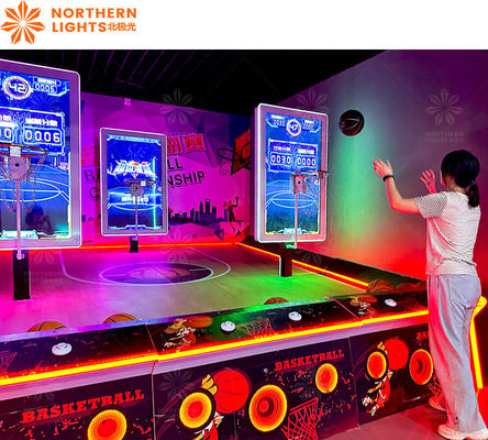 Guter Preis Erwachsene Mehrspieler Faltspieler Basketball Schuss Elektronische Arcade-Spielmaschine Online