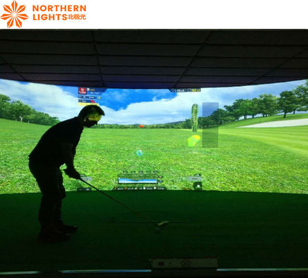 Guter Preis Fabrik-Direkt-Golf-Simulator Indoor-Familie-Golf-Bildschirm Interaktive Projektion Online