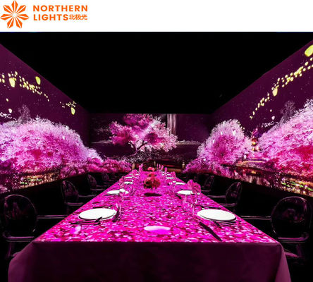 Guter Preis Einzigartige 3D-Immersive Esserfahrung Restaurant Wand Interaktive Projektion Online