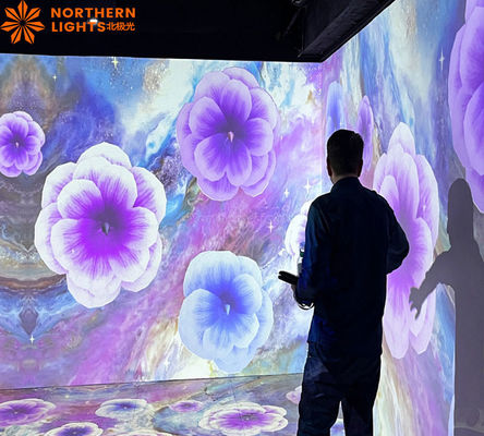 Guter Preis Ausstellungssaal Ktv Restaurant Wand Fußboden Netz Rot Interaktive Projektion Online
