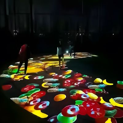 Guter Preis Outdoor-Ausstehender farbenfroher interaktiver 3D-Hologramm-Bodenprojektor Online