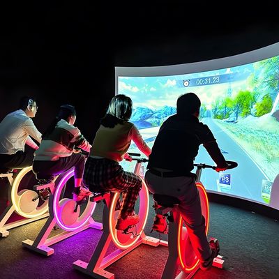 Guter Preis Sportfahrrad mit Videoprojektor Interaktives Projektionsspiel Radfahrtsimulator Online