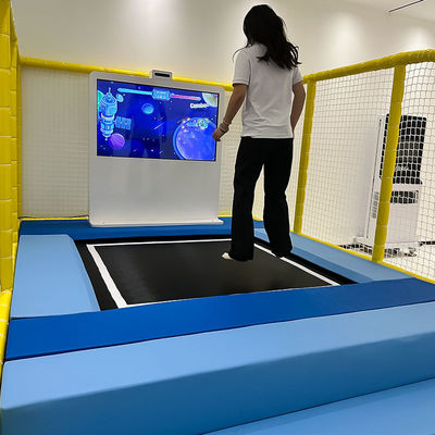 Guter Preis Children's Indoor Interactive Trampoline Playground HD Screen Interact Projection Kinect Sensor Metal Interactive Jumping Sport Online