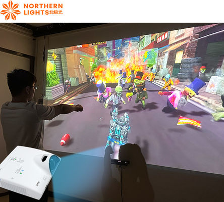 Guter Preis Holographische 3400 LM Interaktive Wandprojektion Strahl Interaktives Spiel Online