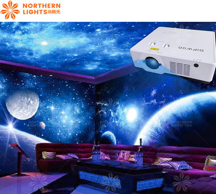 Guter Preis 3500 Lumens Immersive Projektor für KTV Dekoration Mühle Anpassung Online