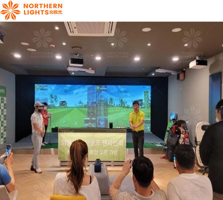 Guter Preis Professionelles Indoor Golf Simulator 3D Golf Simulator Interaktives Projektionsspiel Online