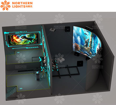 Guter Preis Indoor Immersive Track Cinema geschwungener 3D-Projektionsbildschirm mit bloßem Auge Online