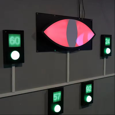 Guter Preis Wand Interaktiv Verstecken Schaltfläche Drücken Zählen Nummer LED-Licht Aktivieren Spiel Böse Augen Online
