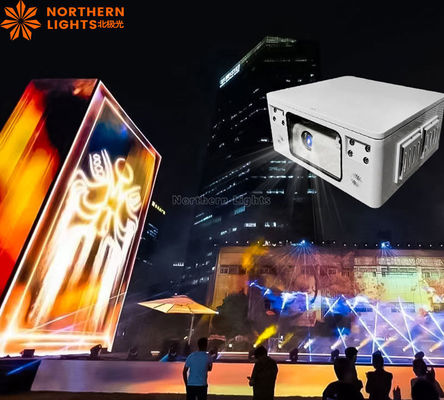Guter Preis Großes Outdoor 3D-Mapping Gebäude Projektion Show Hologramm 3D-Projektor Video-Maschine Online