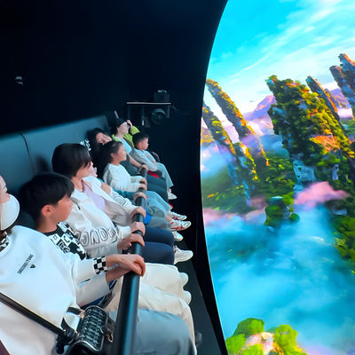 Qualität Naked Eye 9D Kino 360 Immersive Dome Theater 10 Spieler Bewegung Fliegendes Kino usine