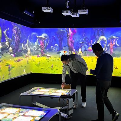 Guter Preis 3D AR Interaktives Scannen Malen Interaktives Wandprojektieren Software Kinder Interaktives Projektor Zeichnen Laserprojektor Online