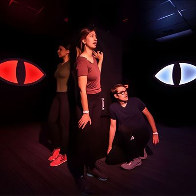 Guter Preis Wand Interaktiv Verstecken Schaltfläche Drücken Zählen Nummer LED-Licht Aktivieren Spiel Böse Augen Online