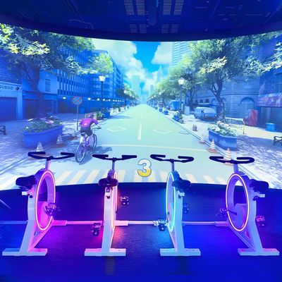 Guter Preis Indoor Outdoor Spielplatz Einrichtungen Dynamisches Rennen Interaktives Projektionsradspiel Online