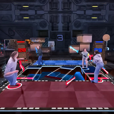 Guter Preis AR Interaktive Projektor Spiele Laser Schwert Duell Immersive Raum Spielplatz Online