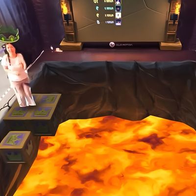 Guter Preis Soziale Spiele VR Arena Fußboden ist Lava Interaktiver Projektor Spiel MR AR Ausrüstung Online