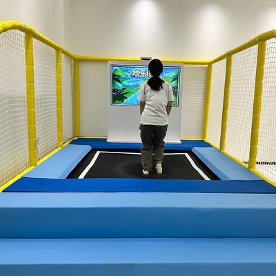 Guter Preis Interaktiver Trampolinpark mit 6 Spielen für Kinder und Erwachsene 100-240V Online