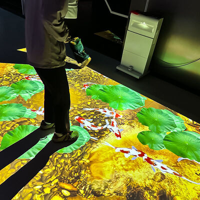 Guter Preis Mobile All-in-one Interactive Floor Projector with 4000 Lumens Brightness 1280*800 Resolution and 80+ Games Online