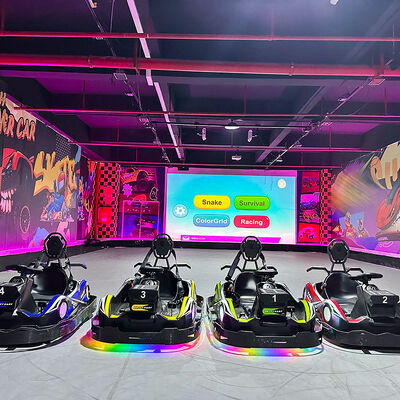 Qualität Indoor Adventure Park Ausrüstung Metall Go-Kart und interaktiver Bodenprojektor für ein immersives Spielerlebnis usine
