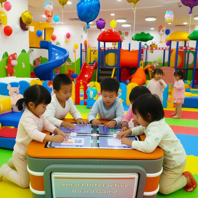 Qualität 38,2" breiter interaktiver Spieltisch für 4 Spieler mit Multi-Touch-Board und pädagogischem Animationsdisplay usine