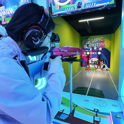 Qualität Indoor Commercial Coin Operated Shooting Arcade Machine mit Olympischer Schießsimulation für mehrere Spieler usine