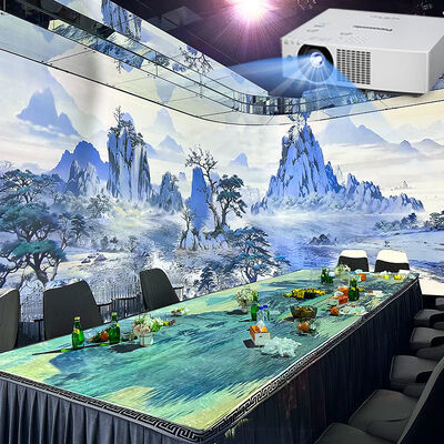 Qualität Beliebter immersiver Raum 3D holografischer Projektor Indoor immersives Esserlebnis Restaurant Wand interaktive Projektion usine