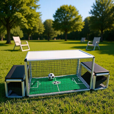 Guter Preis Interaktives Tischfußballspiel mit LED-Licht für 2 Spieler mit kompakter Größe 128 cm x 81 cm x 68 cm Online