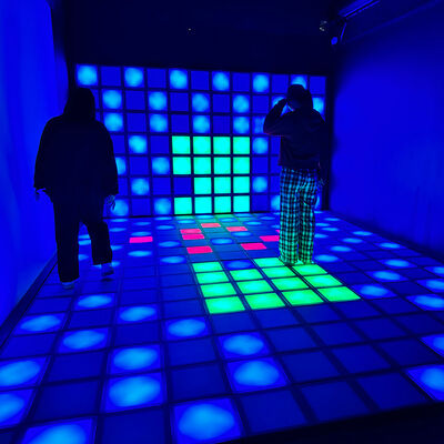 Qualität Interaktiver LED-Boden mit RGB-Farbe und 30x30cm Fliesengröße für Multiplayer-Spielmodi usine