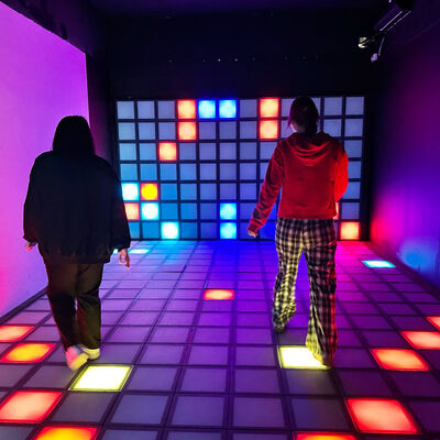 Guter Preis 30x30cm RGB Interaktive LED Fußboden Gaming Lichtfliesen für Multiplayer Super Grid Spiel Online
