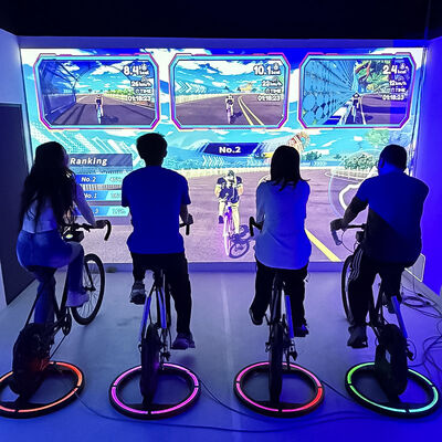 Guter Preis Gamified Cycling System mit 3500 Lumen Helligkeit und 1280*800 Auflösung für lebenslange kostenlose Spiel-Updates Online