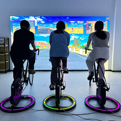 Guter Preis Gamified Cycling Interaktives Projektionsrad mit 3500 Lumens Helligkeit, 1280*800 Auflösung und 3 Spielmodi für immersive Übung Online