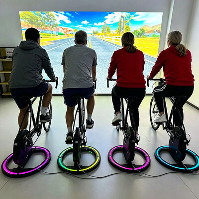 Guter Preis Interaktives Fahrradspiel mit 3500 Lumen Helligkeit, 1280*800 Auflösung und 3 Spielmodi für Sportstätten Online
