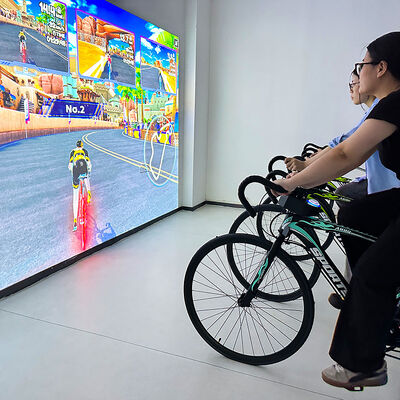 Guter Preis Interaktives Projektionsfahrrad mit 3500 Lumens Helligkeit und 1280*800 Auflösung für Spielzentren und Fitnessstudios mit 1-Jahresgarantie Online