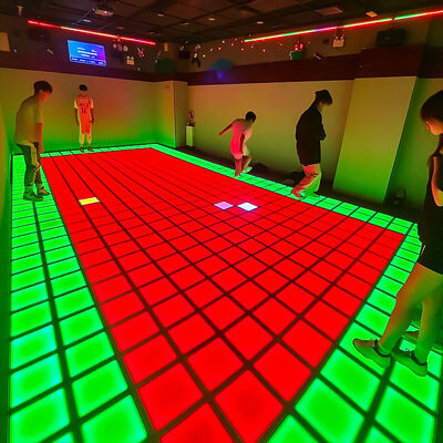 Qualität Gefahrenzone sichere Zone interaktiver LED-Boden mit Farbwechsel-RGB und über 280 Spielstufen für LED-Boden-Spiel Fabrik